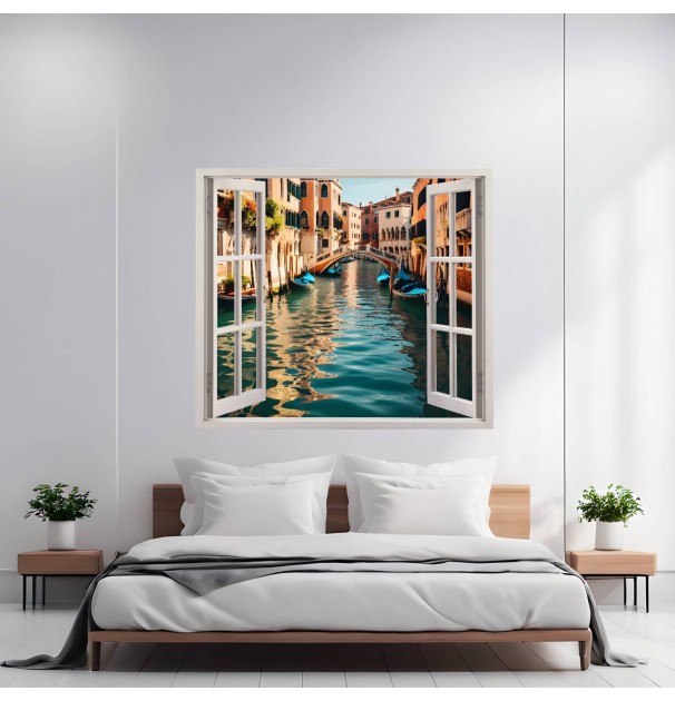 Folie Imprimata Color Pentru Decor Perete Locuinta, Dimensiune 125 X 110Cm, Model: View To Haven 27