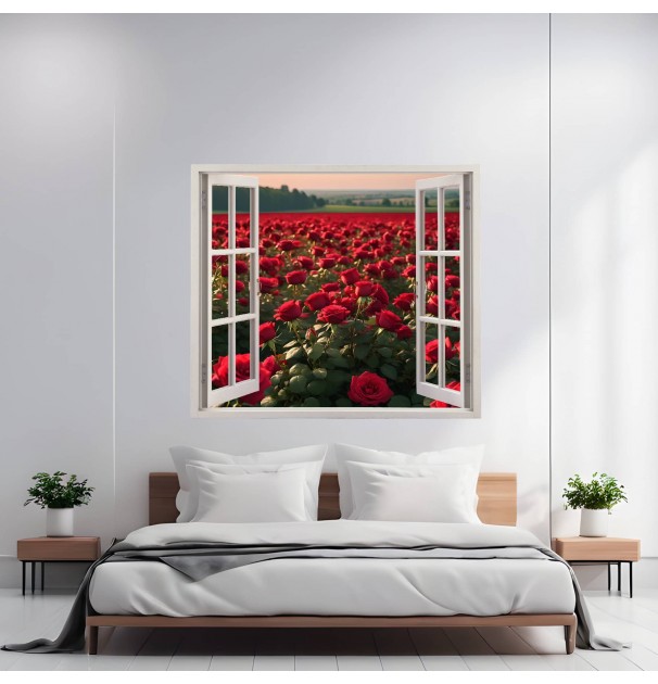 Folie Imprimata Color Pentru Decor Perete Locuinta, Dimensiune 125 X 110Cm, Model: View To Haven 30