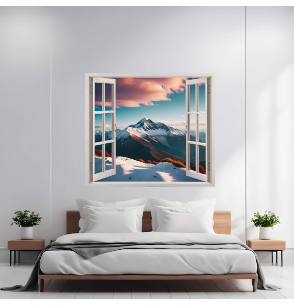 Folie Imprimata Color Pentru Decor Perete Locuinta, Dimensiune 125 X 110Cm, Model: View To Haven 36