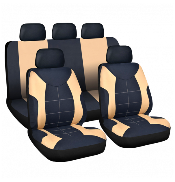 Set Huse Scaun Auto Ieftine, Universale 9 Piese, Model Elegance