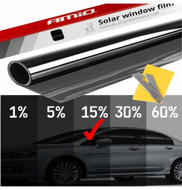 Folie Fumurie Pentru Geamuri Dark Black 0.5 X 3M (15%)