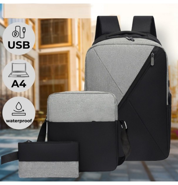 Set Calatorie 3In1, Rucsac, Geanta, Plic, Avx-Bq51D