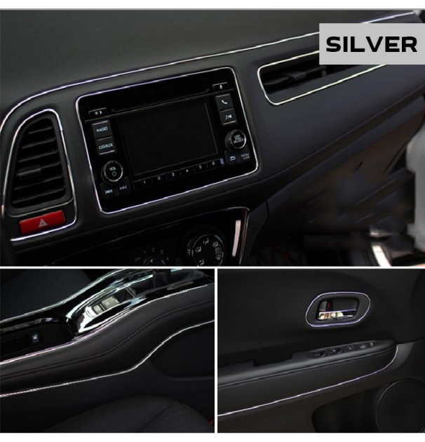 Banda Decor Interior Crom Tuning, 5M, Argintiu