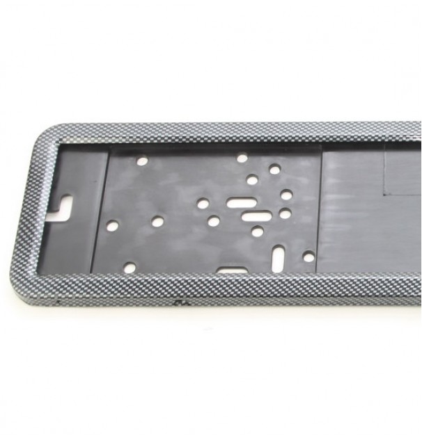 Suport Numar Inmatriculare Inox + Finisaj Carbon, Lpf 002