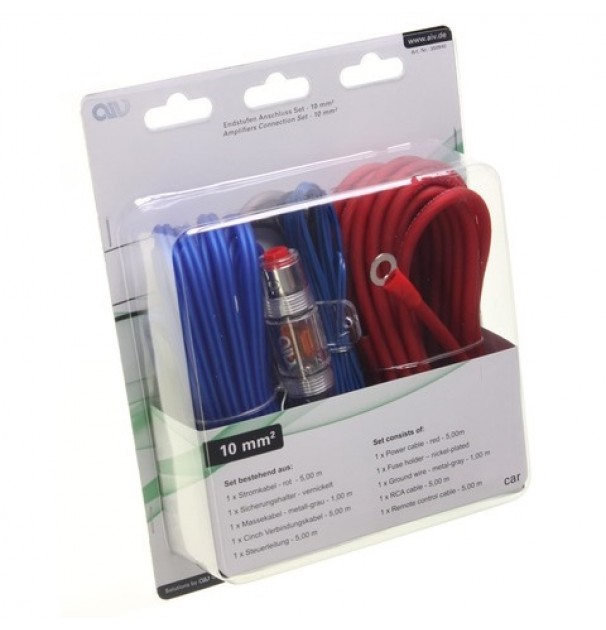 Kit Cabluri Pentru Instalare Amplificator Auto, Grosime 10Mm²