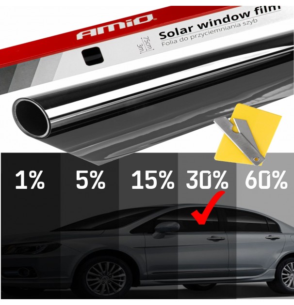 Folie Fumurie Pentru Geamuri Black 0.5 X 3M (30%)