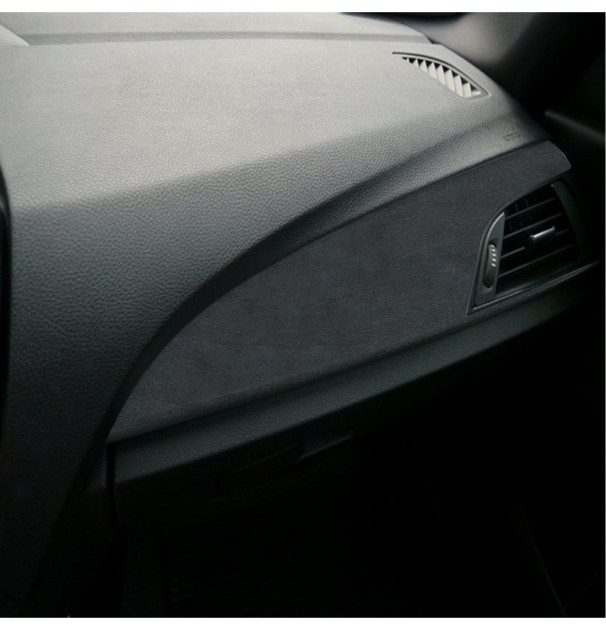 Folie Auto Colantare Trimuri, Model Piele Neagra, 100 X 45Cm