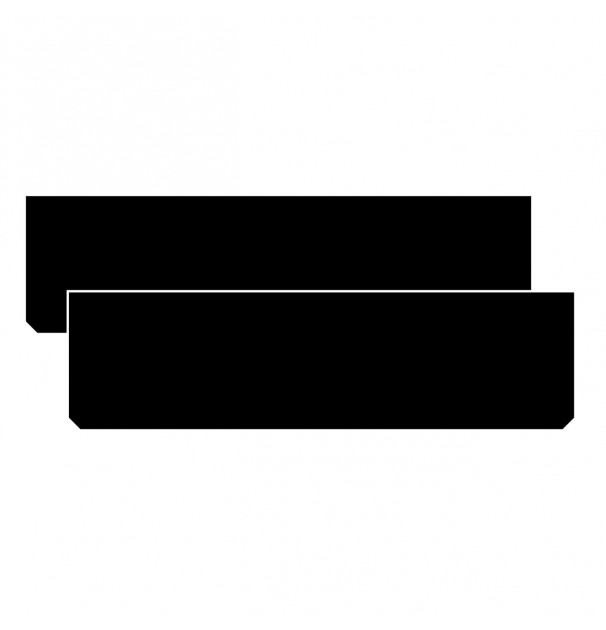 Set 2 Buc. Aparatori Noroi Din Cauciuc (62 X 17Cm)