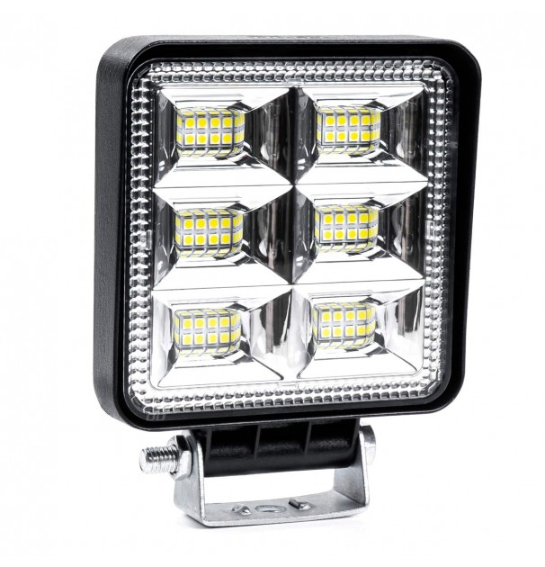 Proiector Led Pentru Off-Road, Atv, Ssv, Putere 144W, Culoare 6500K, Tensiune 9-36V, Dimensiuni 110 X 110 X 35 Mm