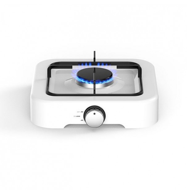 Aragaz De Mici Dimensiuni Cu Un Singur Arzator Pentru Soferii De Camion, Rulote, Camping, Calatorii, Dimensiune 26 X 26Cm, Culoare Alba