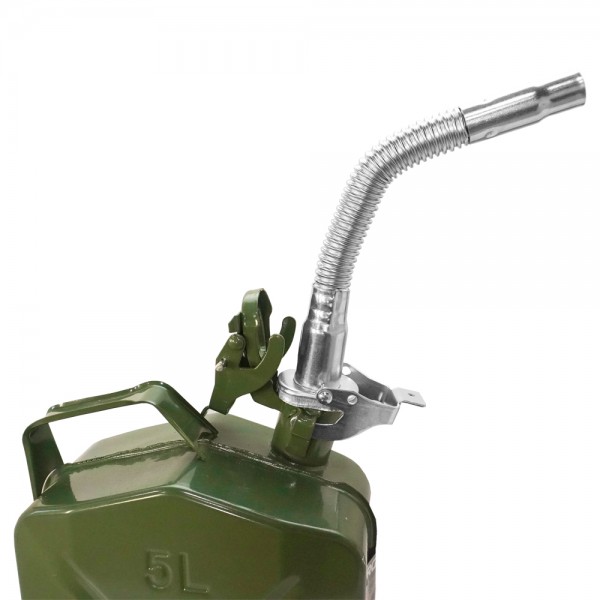 Palnie Metalica Detasabila Pentru Canistrele De 5L, 10L Si 20L, Fabricata Din Otel Cu Racord Flexibil