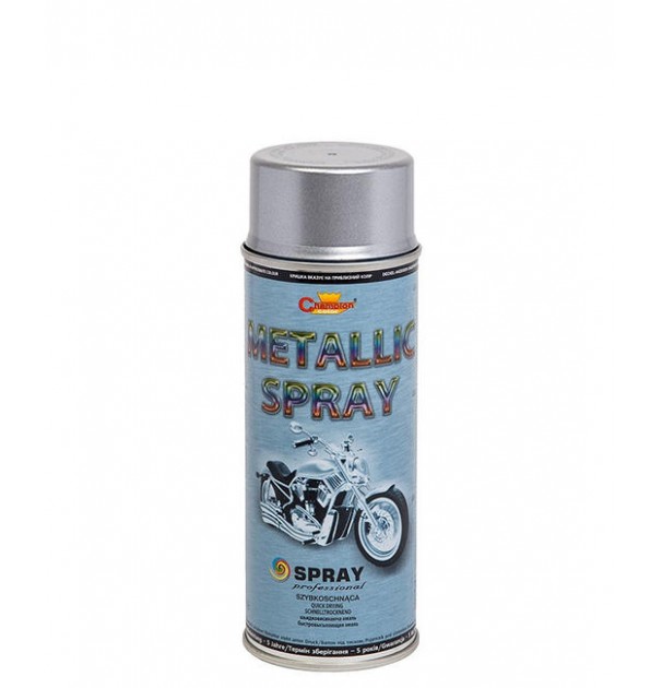 Spray Vopsea 400Ml Metalizat Acrilic Argintiu Champion Color Spray Vopsea 400Ml Metalizat Acrilic Argintiu Champion Color