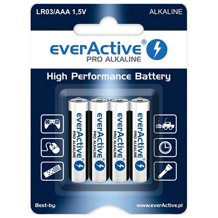 Baterie Alcalina Lr03 Blister 4 Buc Everactive