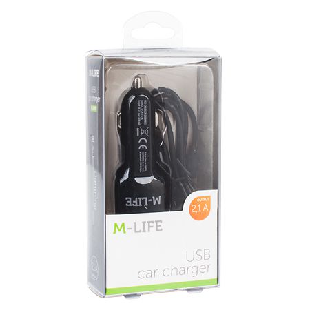 Incarcator Auto Type C + Usb 2100ma M-life