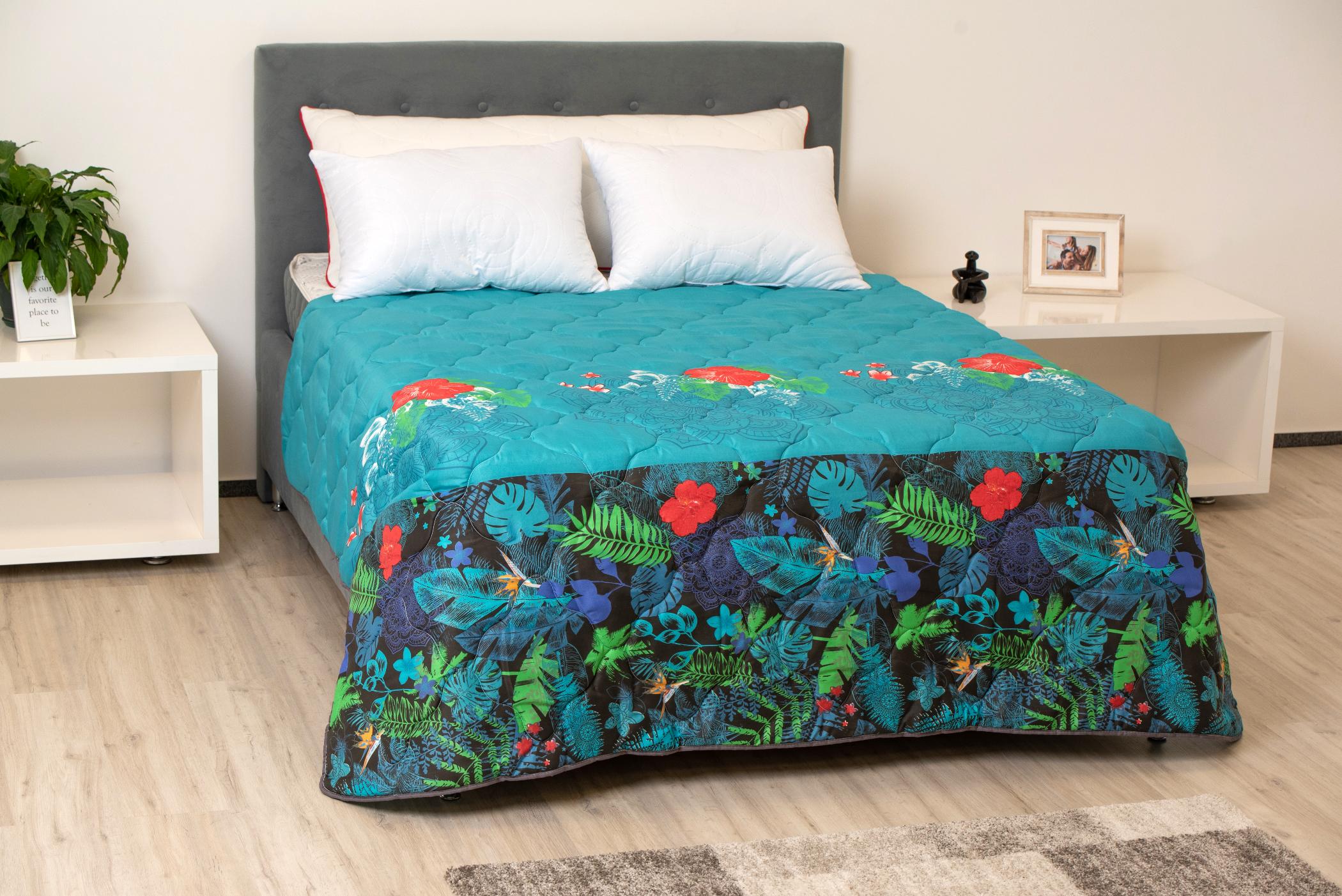 Pilota Imprimata Somnart Microfibra Vintage Green 300 G/mp 200X220